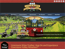 Tablet Screenshot of livermorewinetrolley.com